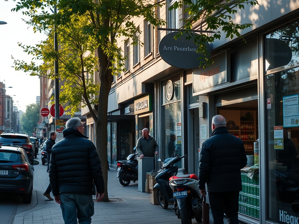 Tablica z napisem 'Praca w Płocku' oraz symbolami symbolizującymi zatrudnienie i rozwój zawodowy.